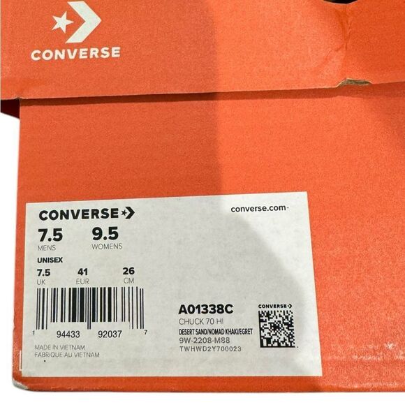 NEW Converse All Star Chuck Taylor Chuck 70 Cozy Knit High Top Sneakers 9.5 - Picture 7 of 7